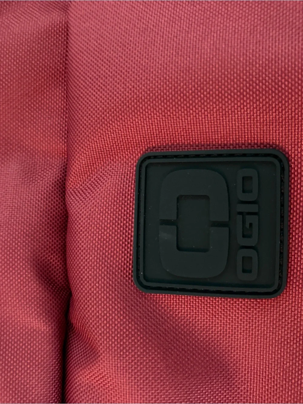 OGIO Red Backpack with Black Logo Patch